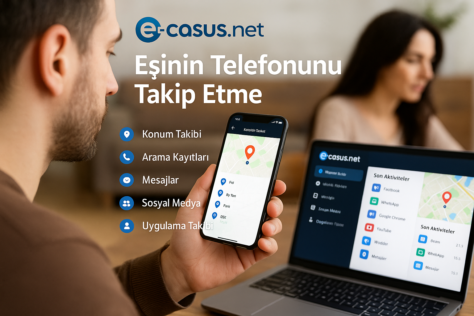 eşinin telefonunu takip etme